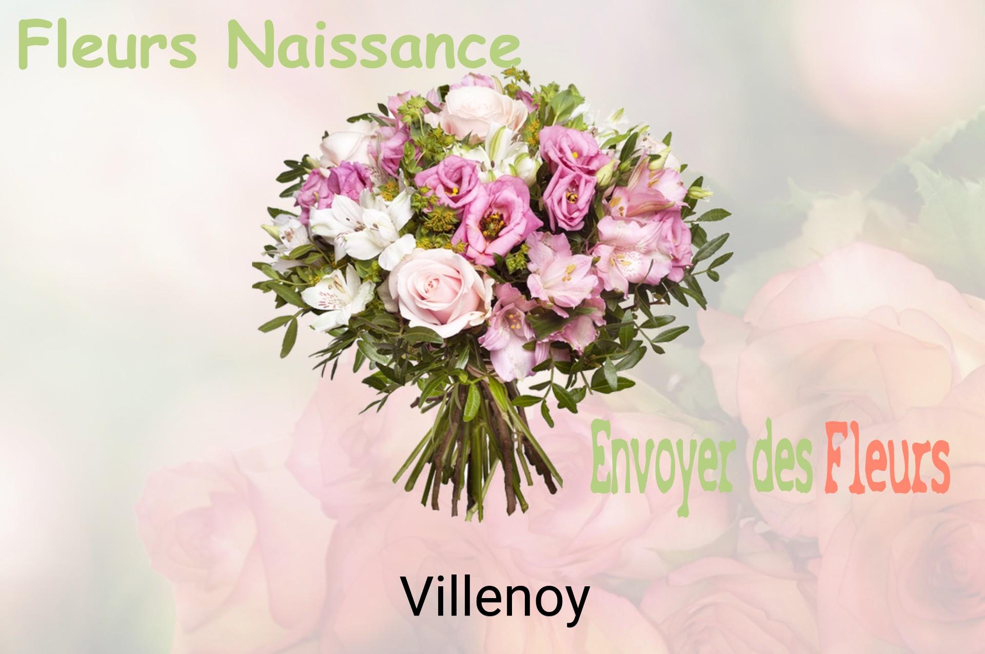 Bouquet de fleurs de naissance livré à Villenoy